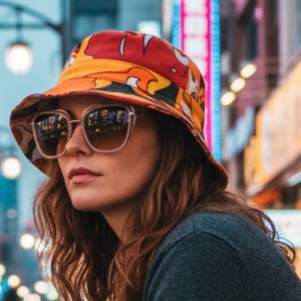 💯AUTH D&G Colorful Abstract Beach Hat Made in Italy 🇮🇹 - Picture 9 of 10